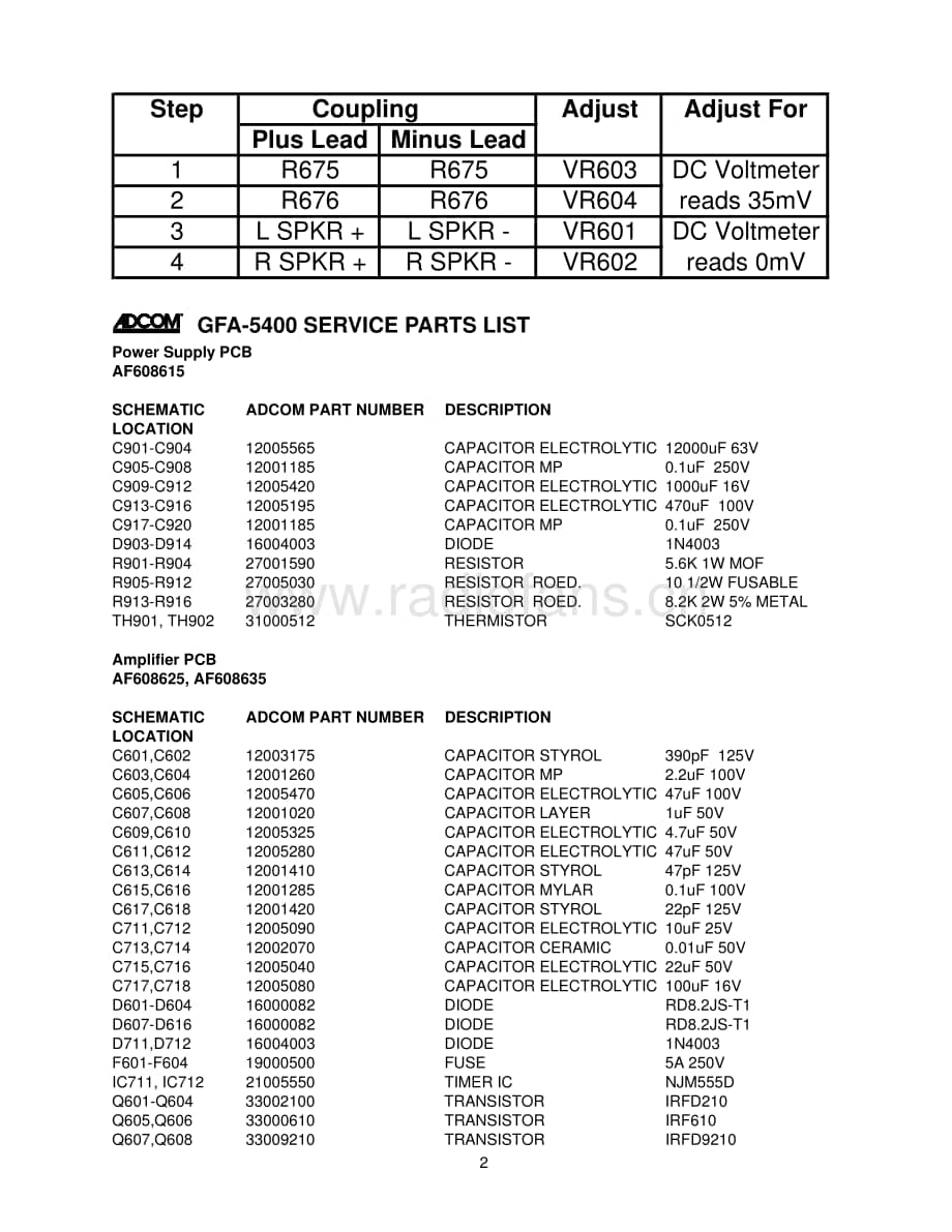 Adcom-GFA5400-pwr-sm维修电路原理图.pdf_第3页