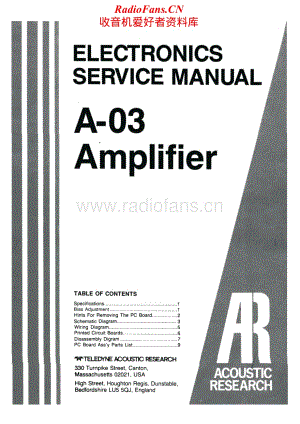 AcousticResearch-A03-int-sm维修电路原理图.pdf