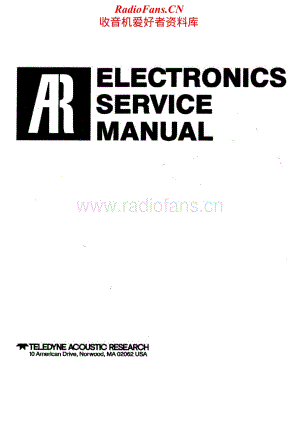 AcousticResearch-rec-sm维修电路原理图.pdf