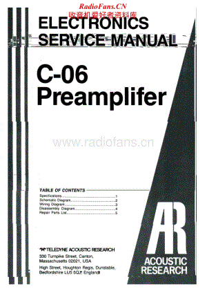 AcousticResearch-C06-pre-sm维修电路原理图.pdf