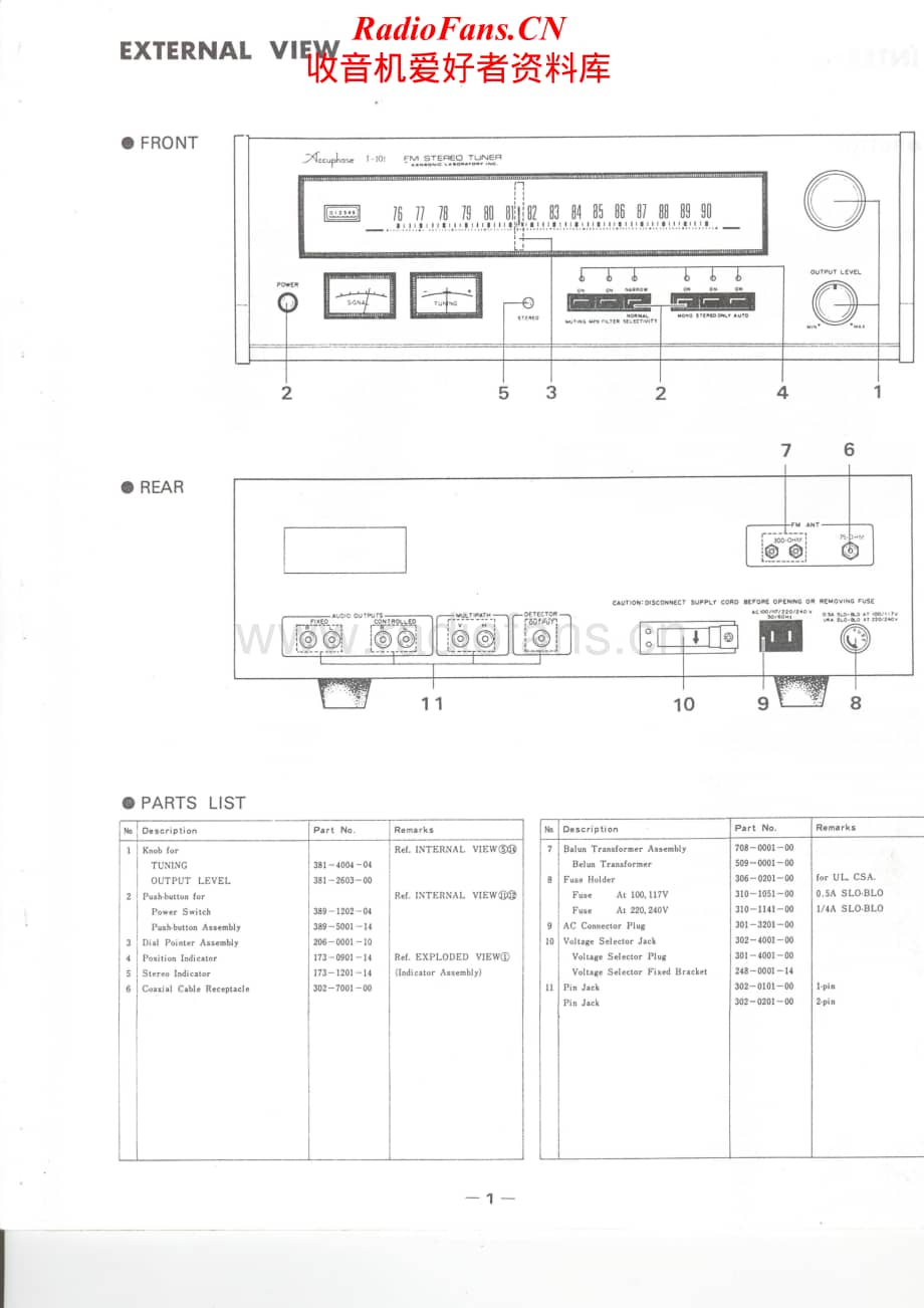 Accuphase-T101-tun-sm维修电路原理图.pdf_第2页