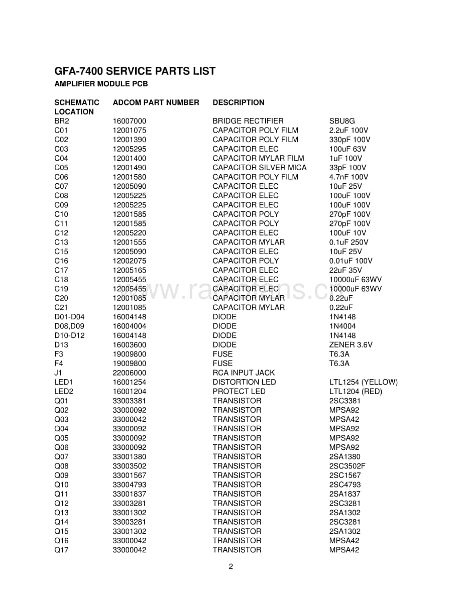Adcom-GFA7400-pwr-sm维修电路原理图.pdf_第3页