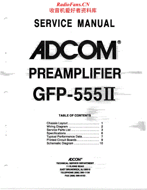 Adcom-GFP555II-pre-sm维修电路原理图.pdf