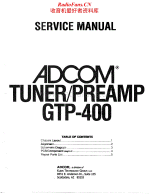 Adcom-GTP400-pre-sm维修电路原理图.pdf