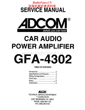 Adcom-GFA4302-cpwr-sm维修电路原理图.pdf