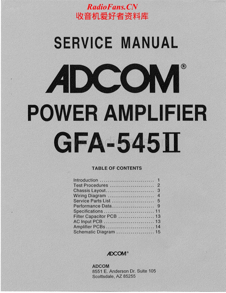 Adcom-GFA545ll-pwr-sm维修电路原理图.pdf_第1页