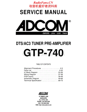 Adcom-GTP740-pre-sm维修电路原理图.pdf