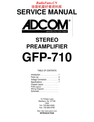 Adcom-GFP710-pre-sm维修电路原理图.pdf