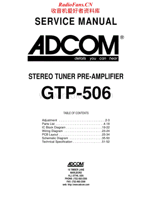 Adcom-GTP506-pre-sm维修电路原理图.pdf