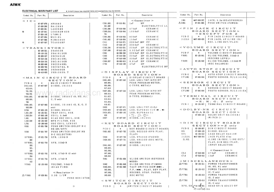 Aiwa-ADR450-tape-sm维修电路原理图.pdf_第3页