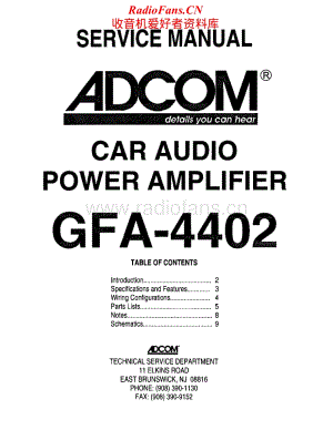 Adcom-GFA4402-cpwr-sm维修电路原理图.pdf