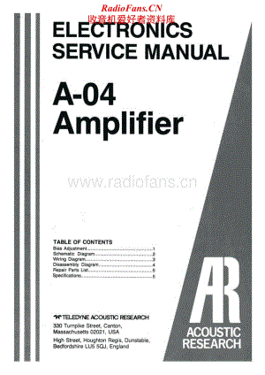 AcousticResearch-A04-int-sm维修电路原理图.pdf