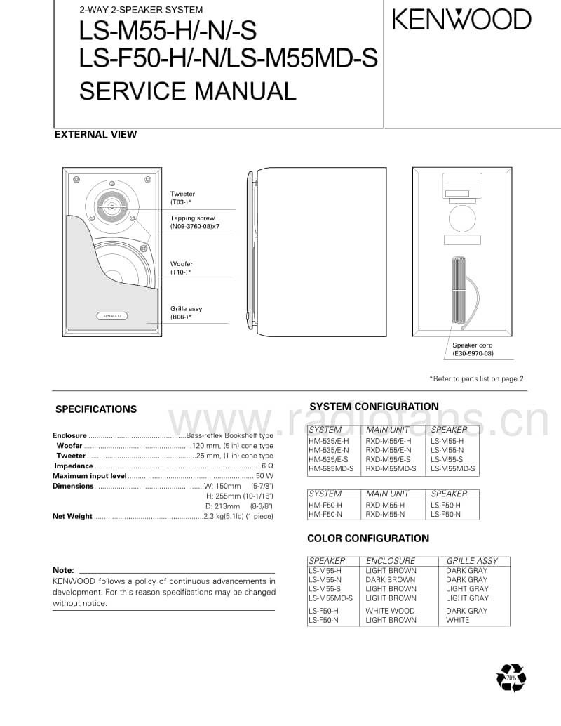 Kenwood-LSM-55-Service-Manual电路原理图.pdf_第1页