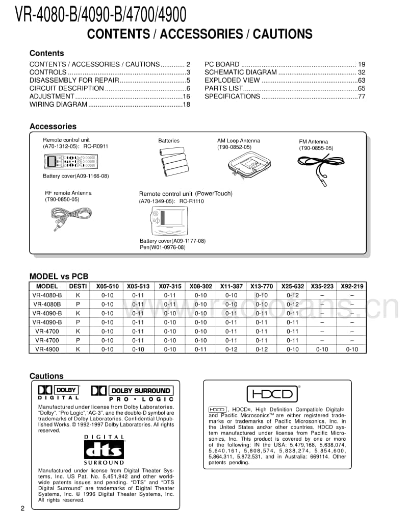 Kenwood-VR-4090-Service-Manual电路原理图.pdf_第2页