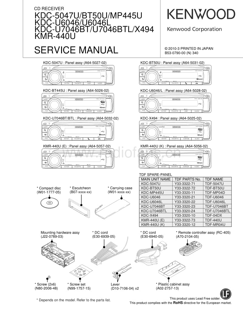 Kenwood-KMR-440-U-Service-Manual(1)电路原理图.pdf_第1页