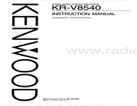 Kenwood-KRV-8540-Owners-Manual电路原理图.pdf