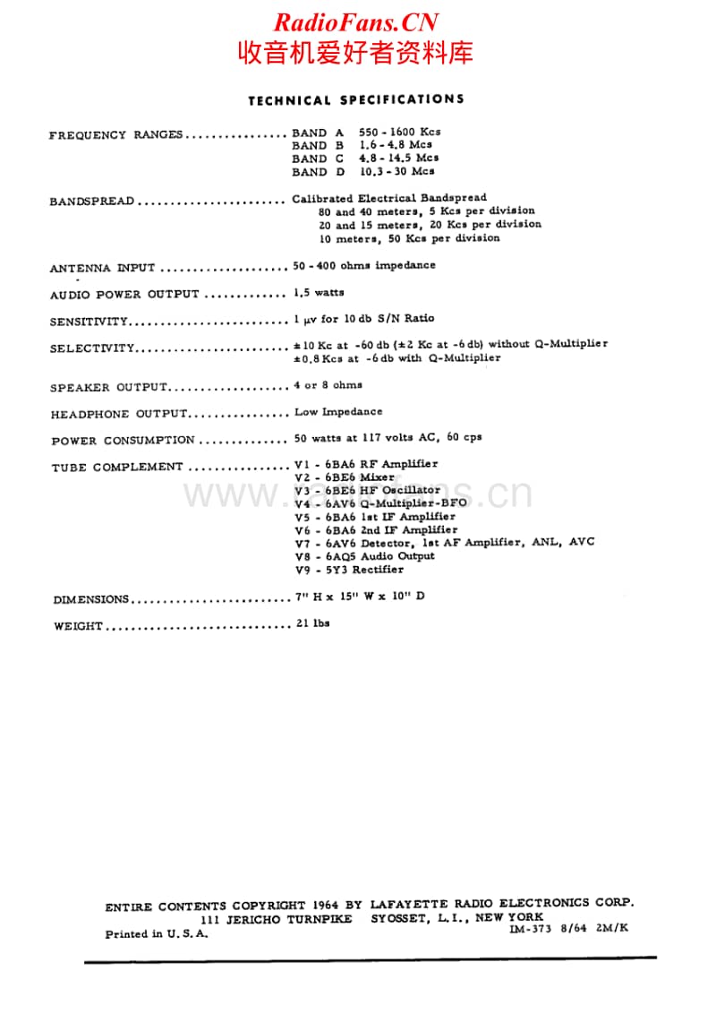 Lafayette-HA-230-Service-Manual电路原理图.pdf_第2页