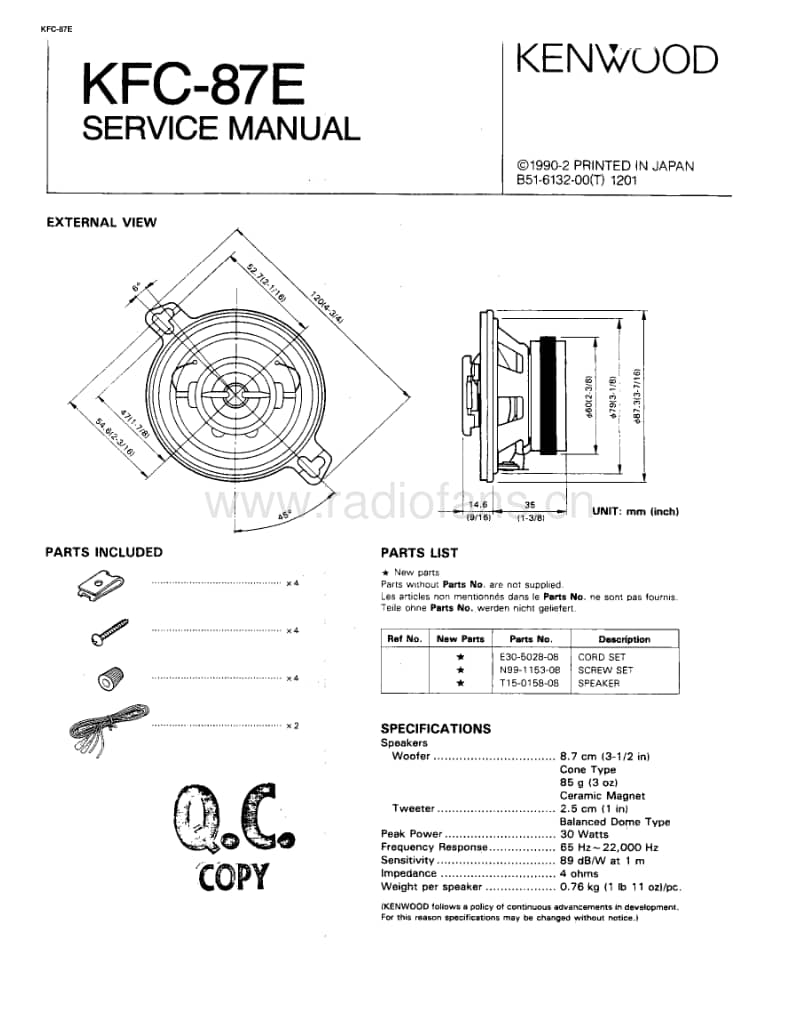 Kenwood-KFC-87-E-Service-Manual电路原理图.pdf_第1页
