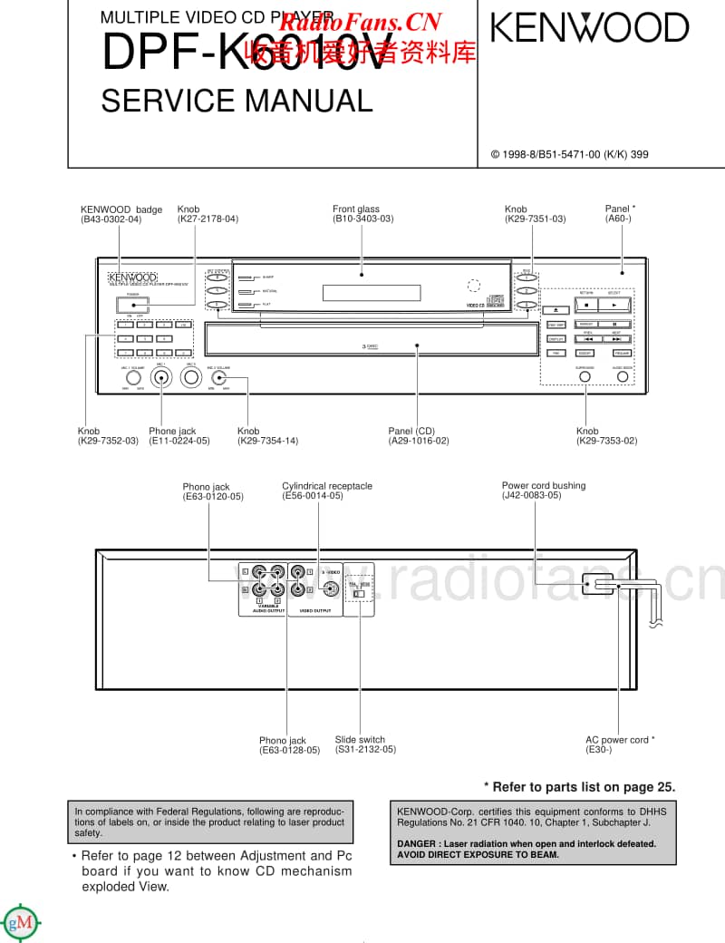 Kenwood-DPFK-6010-V-Service-Manual(1)电路原理图.pdf_第1页