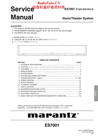 Marantz-ES-7001-Service-Manual电路原理图.pdf