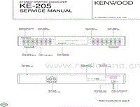 Kenwood-KE-205-Service-Manual电路原理图.pdf