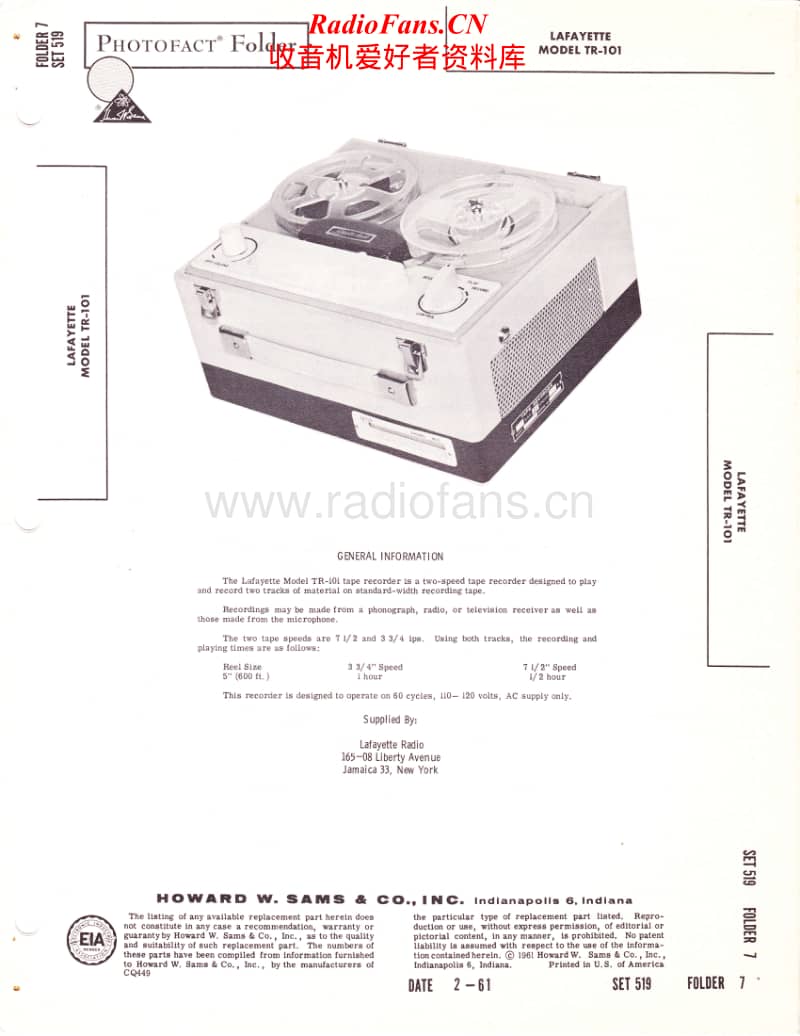 Lafayette-TR-101-Service-Manual电路原理图.pdf_第1页