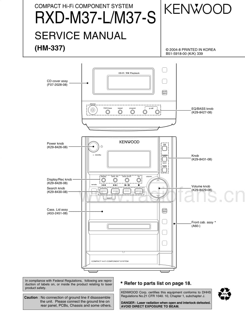 Kenwood-RXDM-37-Service-Manual电路原理图.pdf_第1页