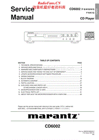 Marantz-CD-6002-Service-Manual电路原理图.pdf