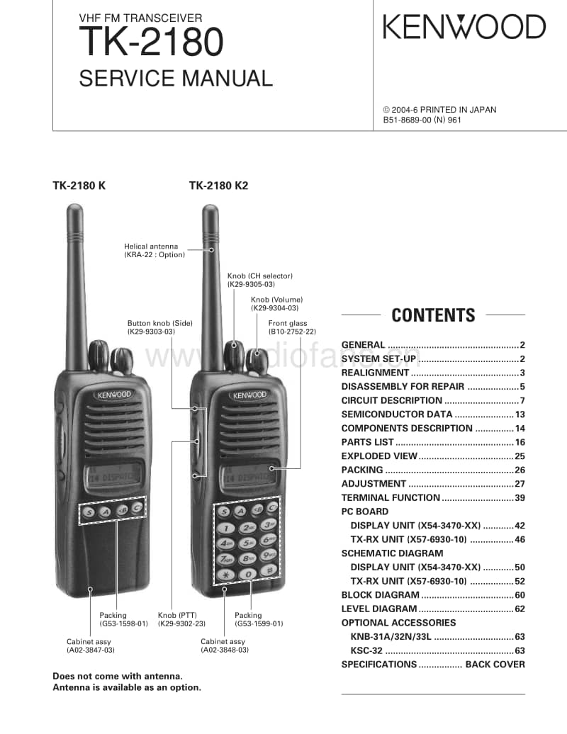 Kenwood-TK-2180-Service-Manual电路原理图.pdf_第1页