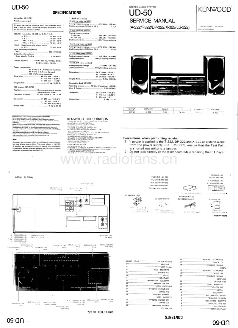 Kenwood-UD-50-Service-Manual电路原理图.pdf_第1页