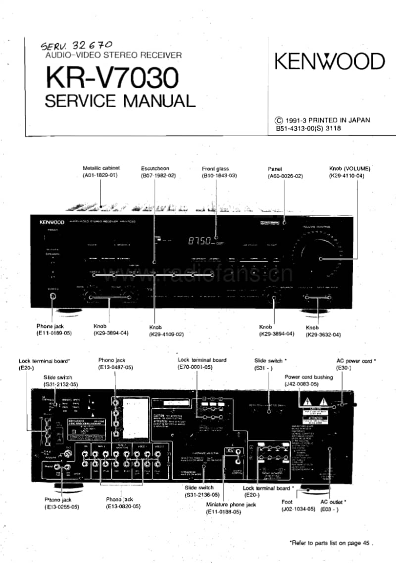 Kenwood-KRV-7030-Service-Manual(1)电路原理图.pdf_第1页