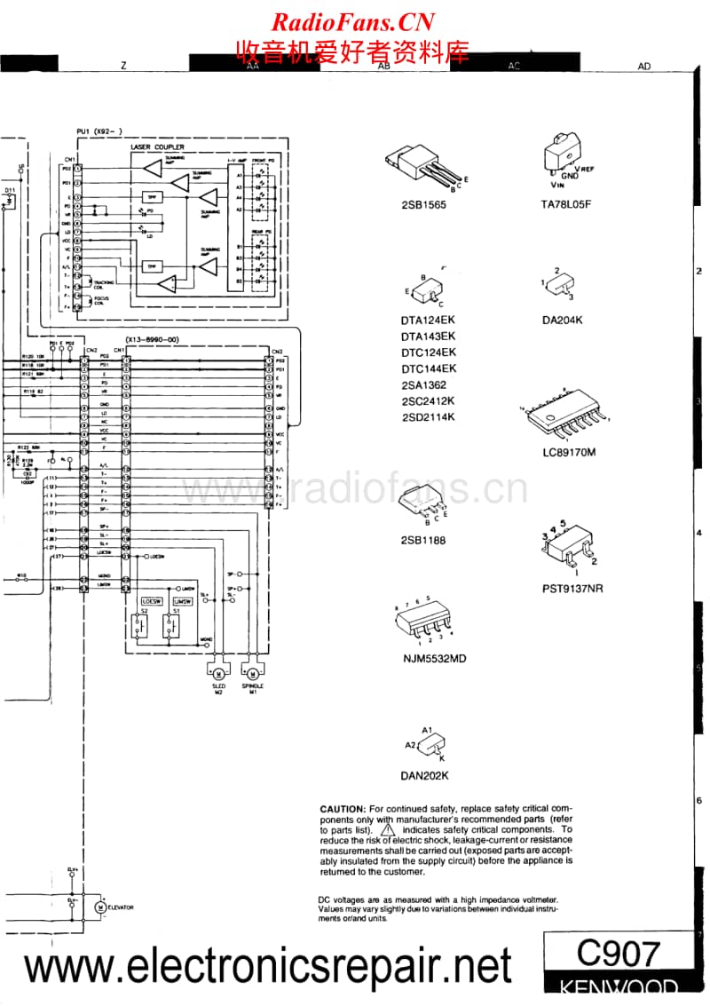 Kenwood-C-907-Schematic电路原理图.pdf_第1页