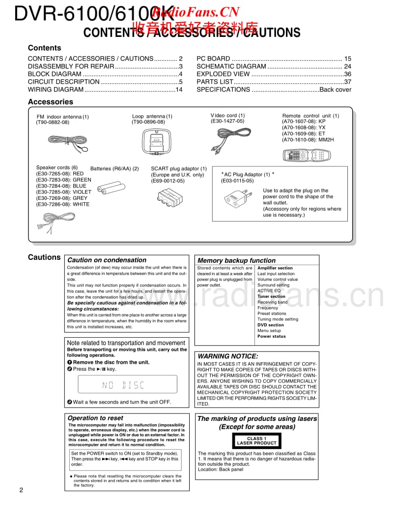 Kenwood-DVR-6100-Service-Manual电路原理图.pdf_第2页
