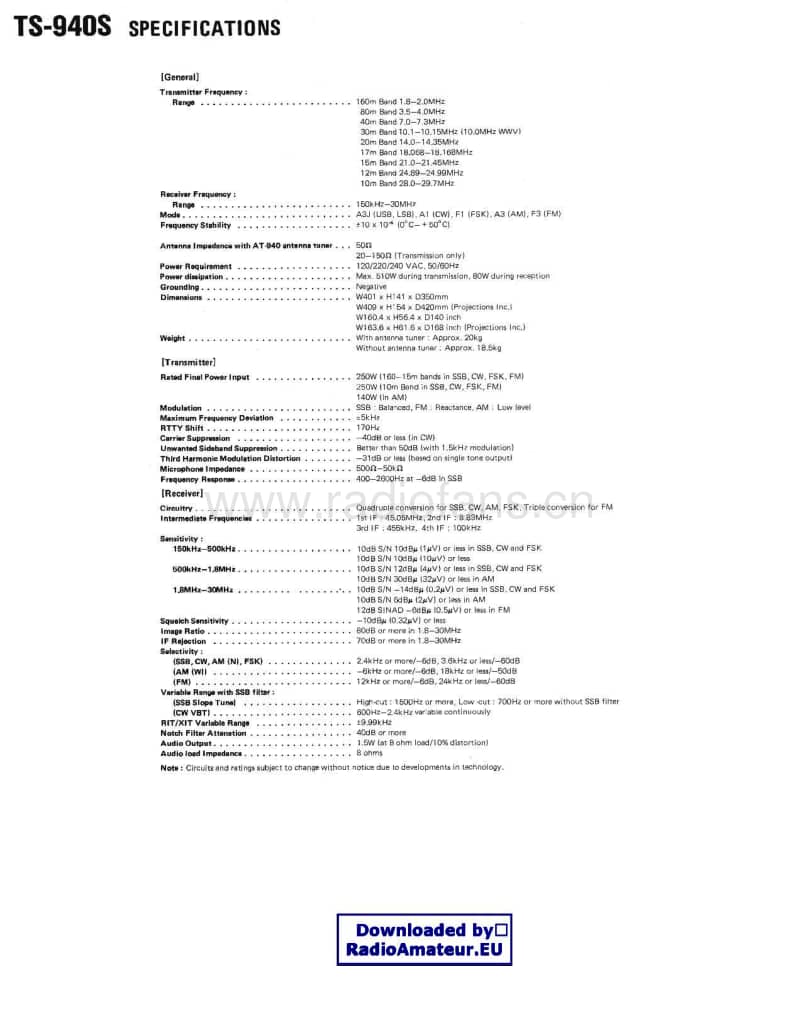 Kenwood-TS-940-S-Service-Manual电路原理图.pdf_第2页