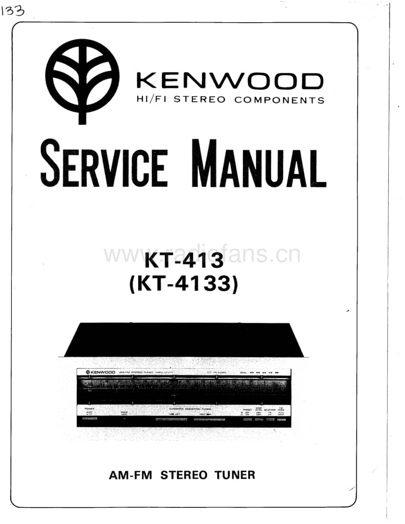 Kenwood-KT-4133-Schematic电路原理图.pdf_第1页