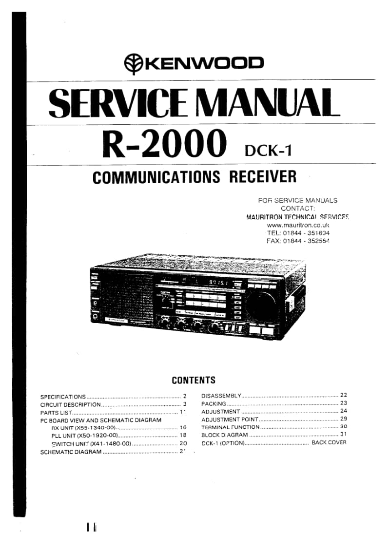 Kenwood-R-2000-Service-Manual电路原理图.pdf_第1页