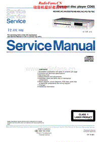 Marantz-CD-65-Service-Manual电路原理图.pdf