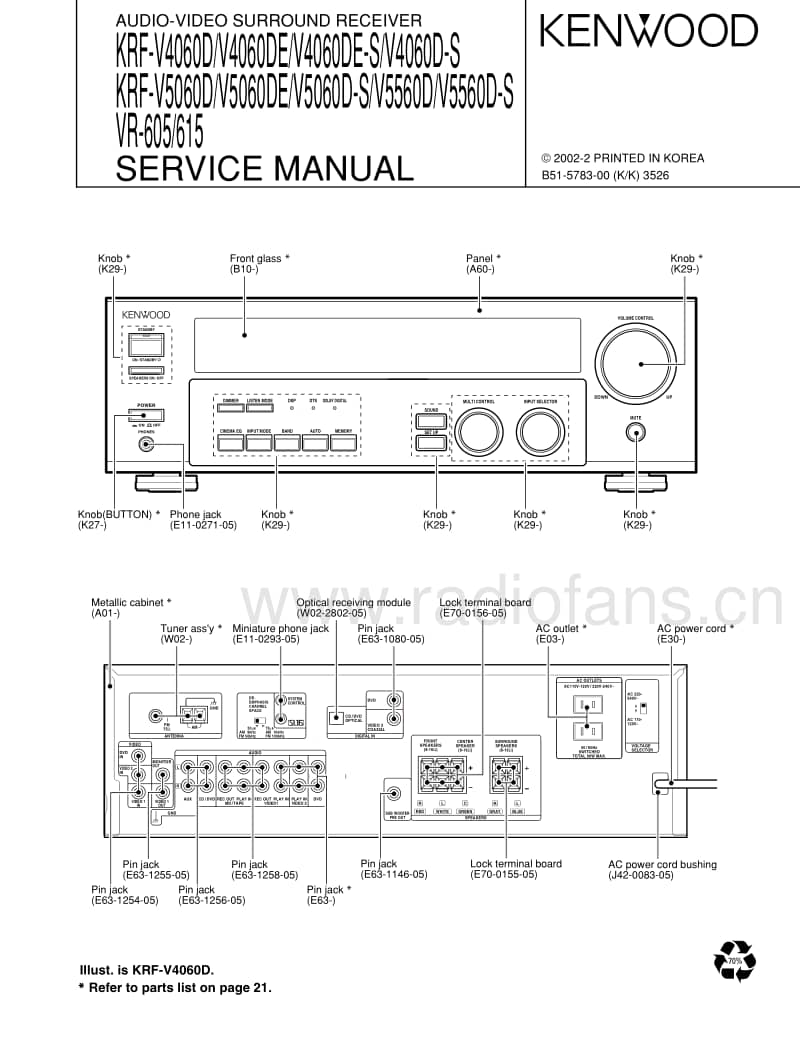 Kenwood-KRFVR-605-Service-Manual电路原理图.pdf_第1页