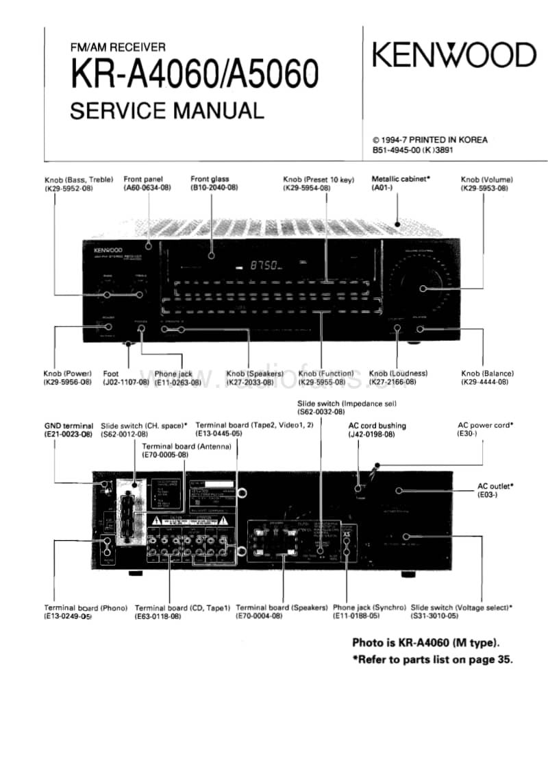 Kenwood-KRA-4060-Service-Manual电路原理图.pdf_第1页
