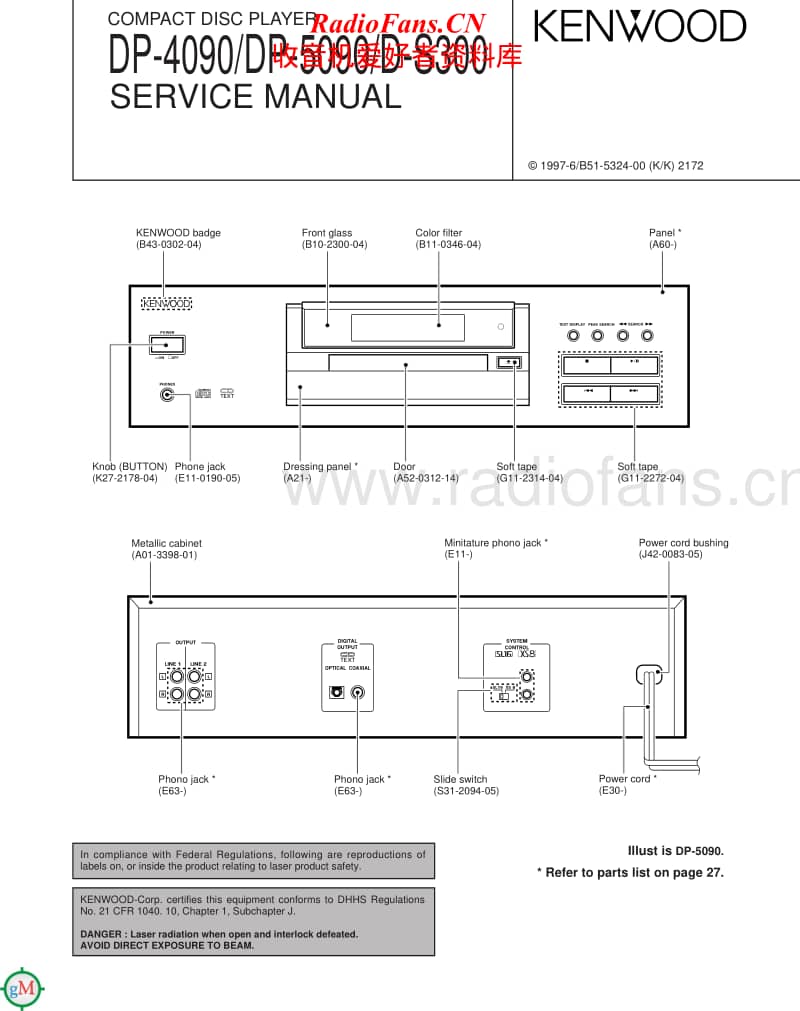 Kenwood-DP-5090-Service-Manual电路原理图.pdf_第1页