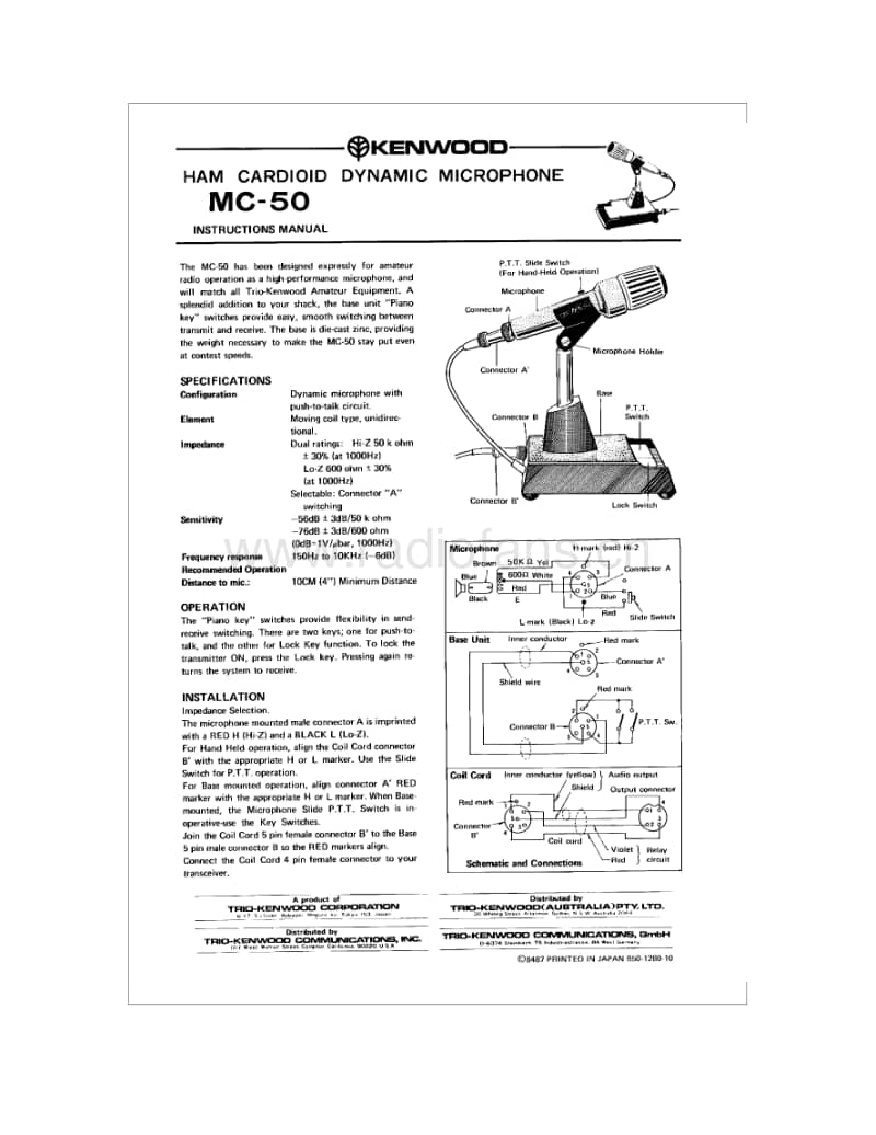 Kenwood-MC-50-Service-Manual电路原理图.pdf_第1页