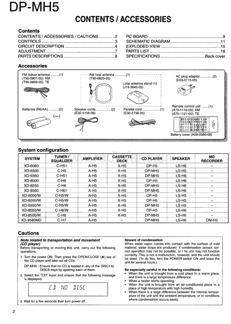 Kenwood-XD-6000-Service-Manual电路原理图.pdf_第2页