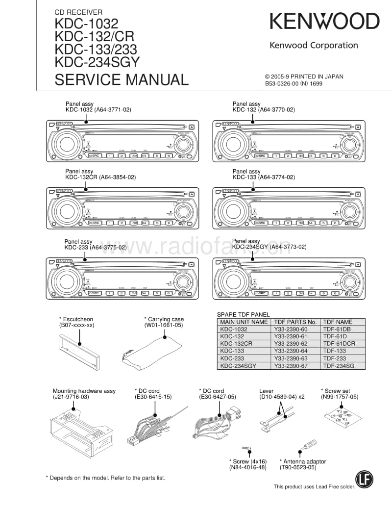 Kenwood-KDC-234-SGY-Service-Manual电路原理图.pdf_第1页