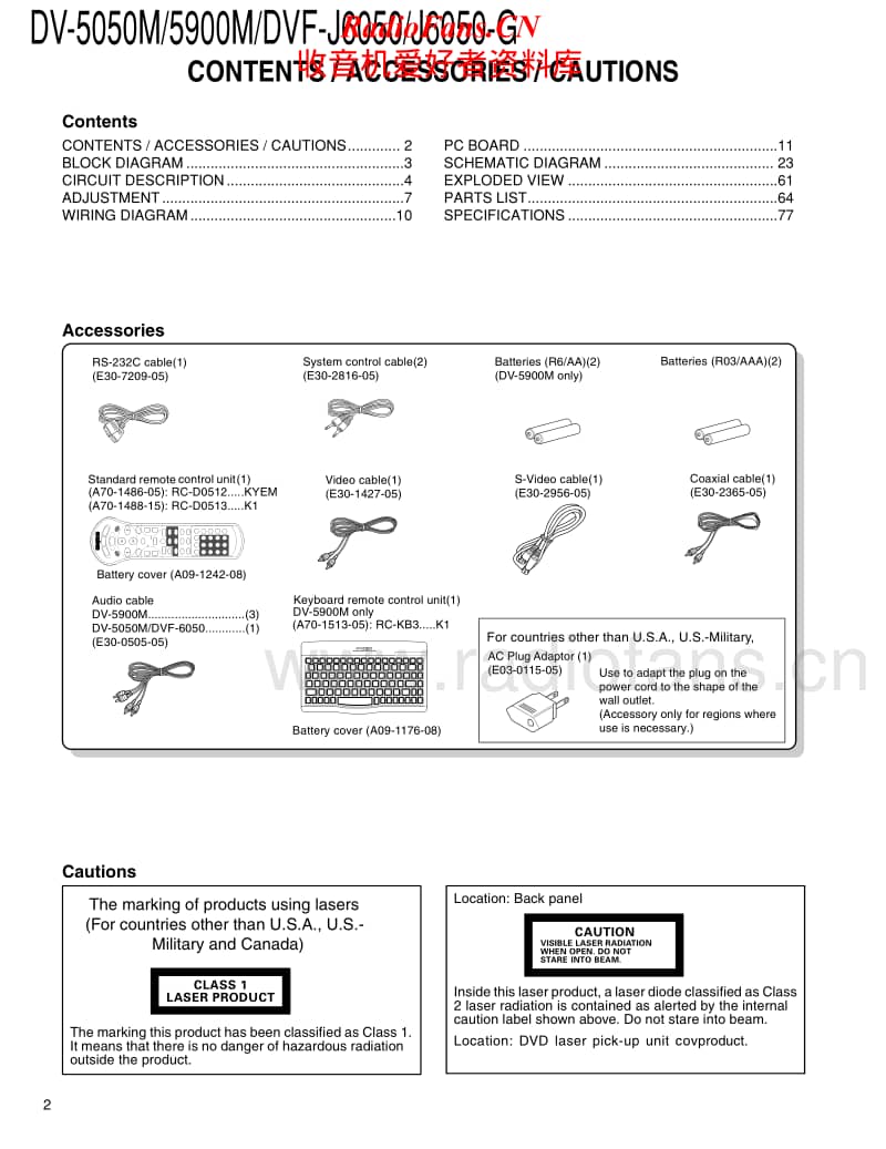 Kenwood-DV-5900-M-Service-Manual电路原理图.pdf_第2页