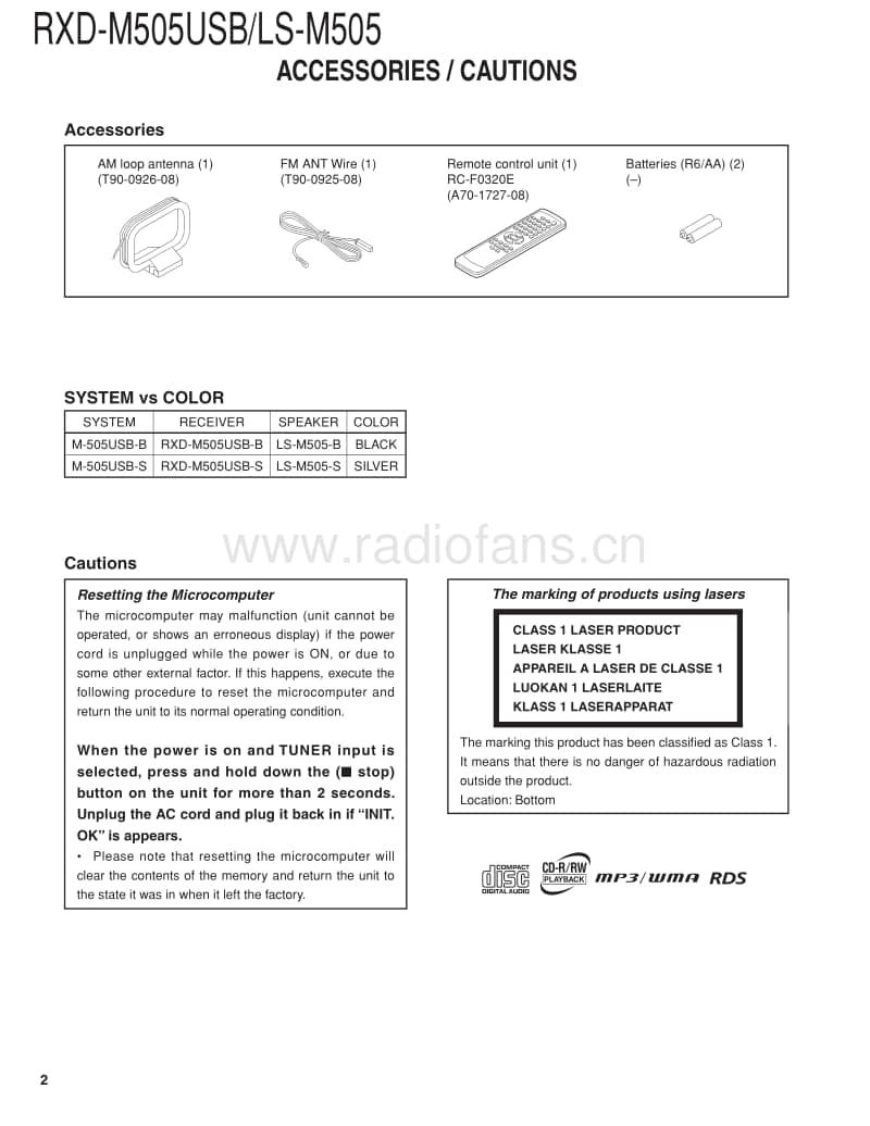 Kenwood-RXDM-505-USBB-Service-Manual电路原理图.pdf_第2页