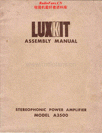 Luxman-Luxkit-A-3500-Service-Manual电路原理图.pdf