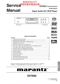 Marantz-DV-7600-Service-Manual电路原理图.pdf