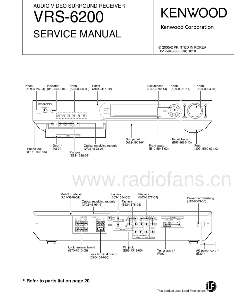 Kenwood-VRS-6200-Service-Manual电路原理图.pdf_第1页