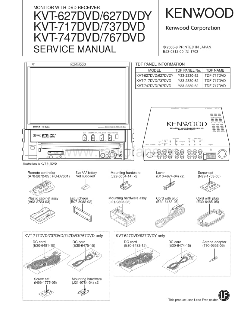 Kenwood-KVT-627-DVD-Service-Manual电路原理图.pdf_第1页