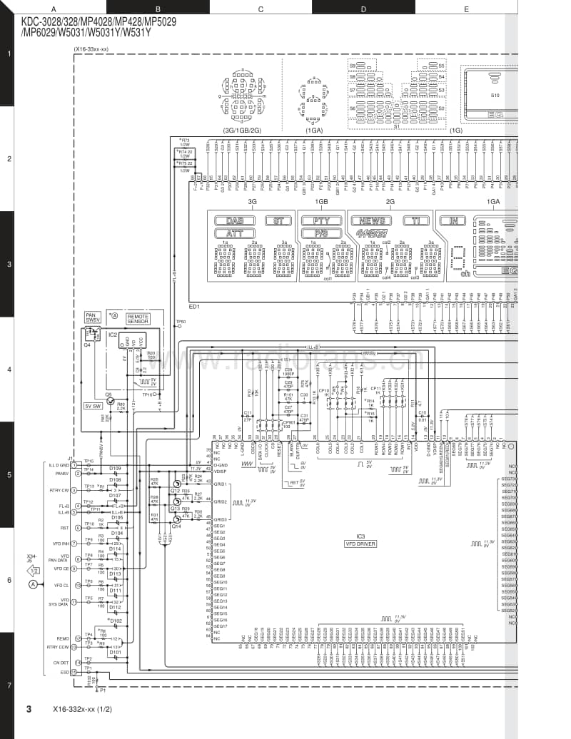 Kenwood-KDCW-5031-Y-Service-Manual电路原理图.pdf_第3页